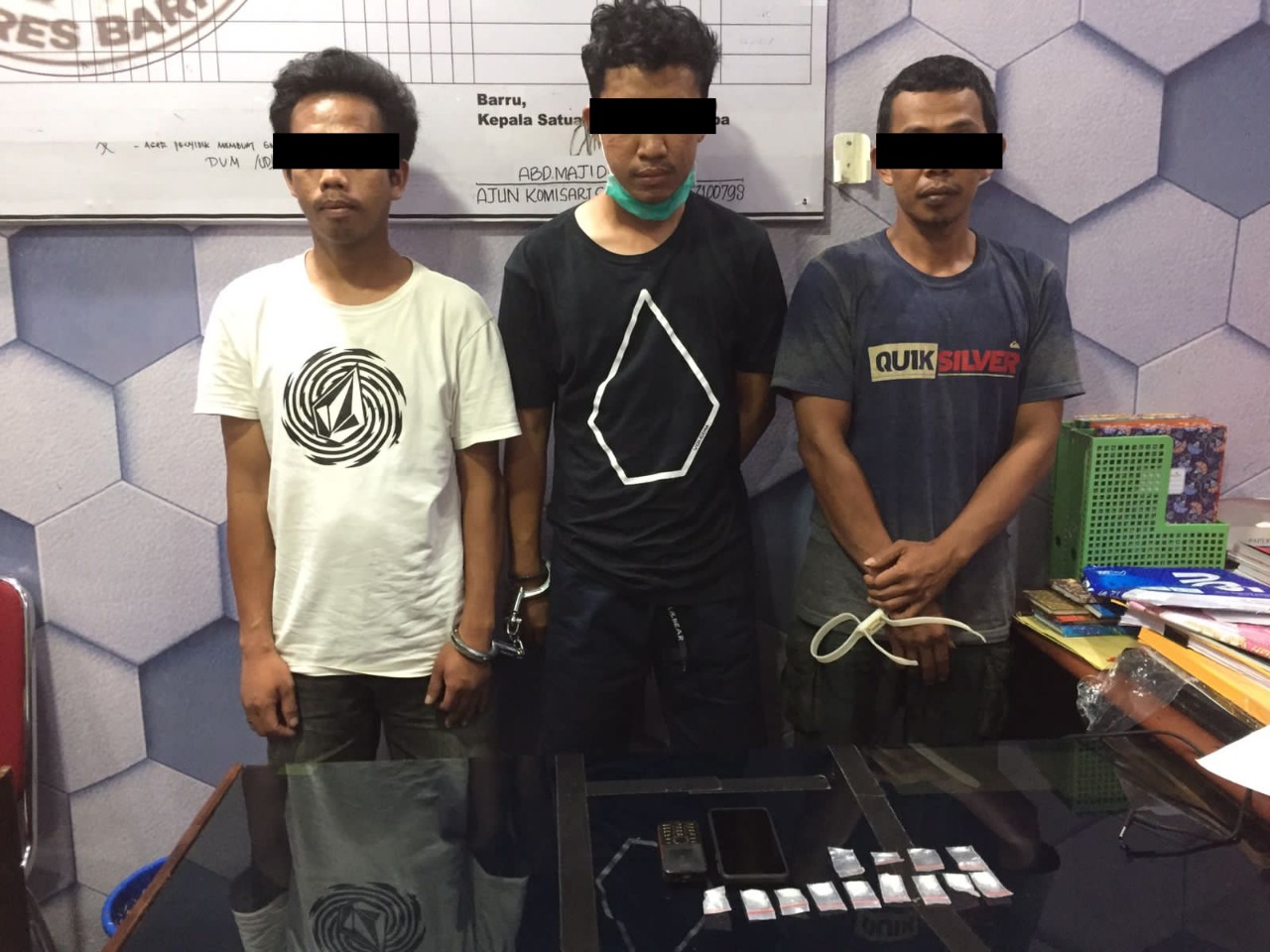 Edarkan Sabu, Tiga Pemuda di Barru Diringkus Polisi